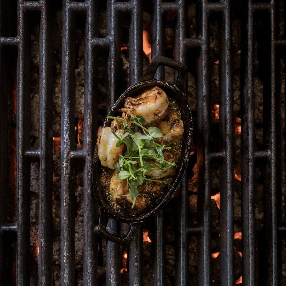 Kulinarisches Gericht auf Grill Wellnesshotel AMRAI in Schruns im Montafon